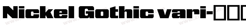 Nickel Gothic vari字体转换